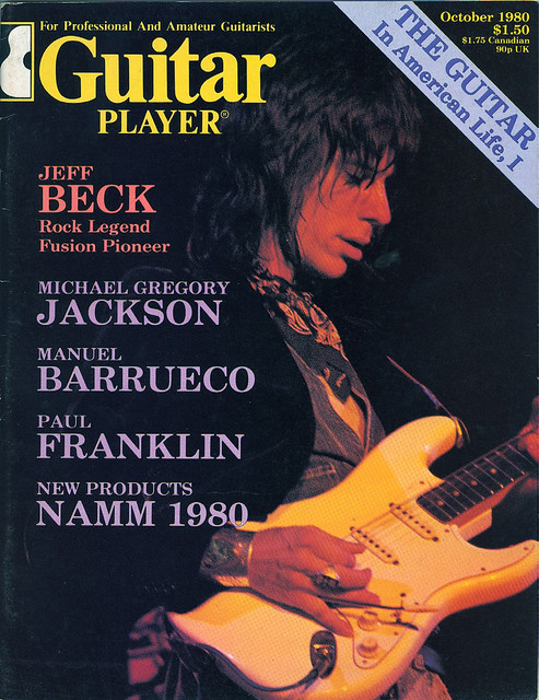 ギター・レジェンドたちが飾った音楽雑誌の表紙：フュージョンのパイオニア、ジェフ・ベック