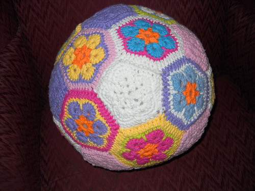 African Flower Soccer Ball | by Crochet Attic