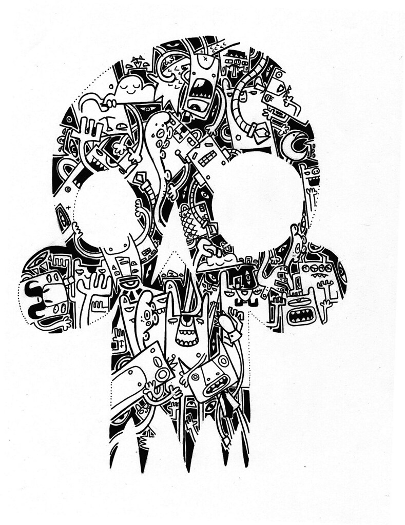 Skull Scribble | [rich] | Flickr