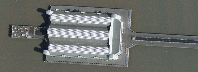 Old Weston Pier from Space
