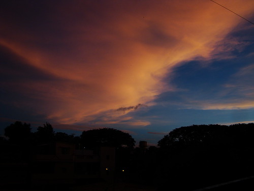 sky india clouds twilight violet pune