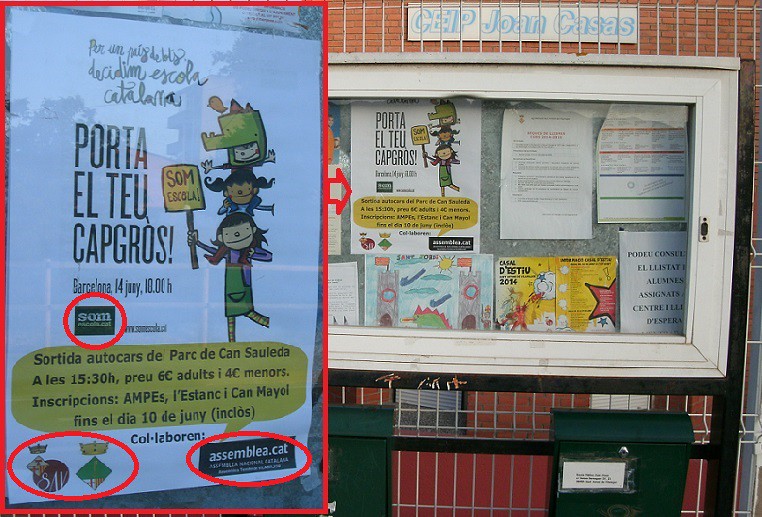 Las escuelas públicas de Cataluña al servicio del despotismo