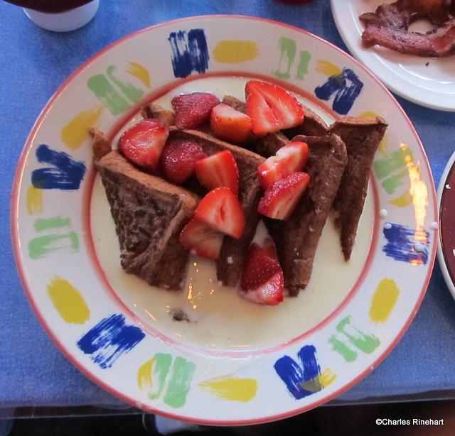 French Toast Chocolate Sauce Strawberries Breakfast At Camille's In Key West