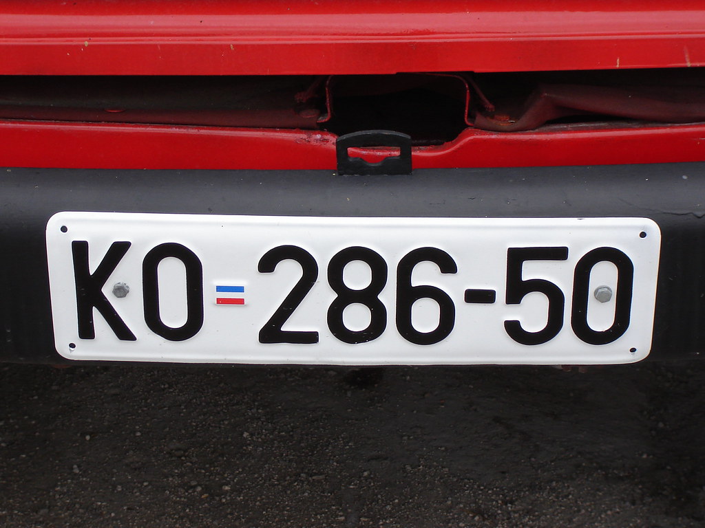 Autokennzeichen: Montenegro (KO: Kotor), Vehicle licence pl…