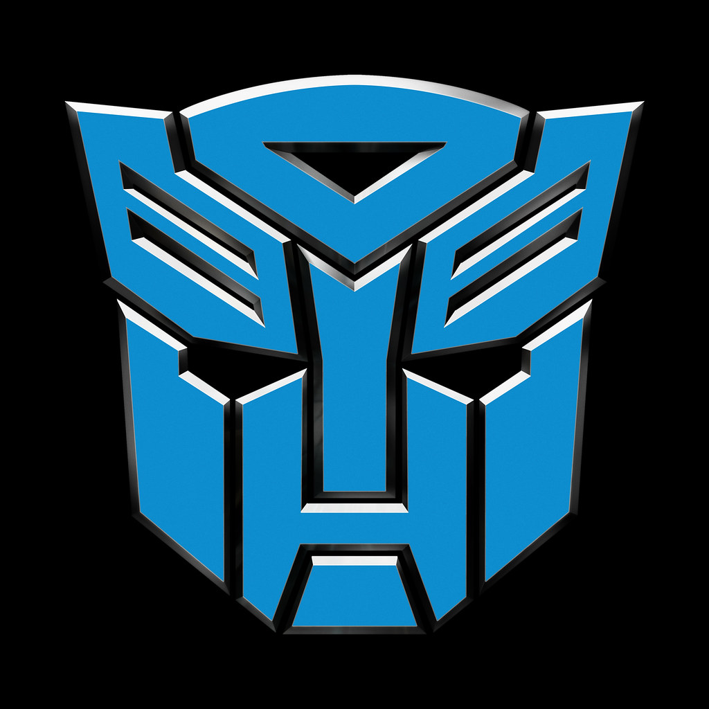 Transformers DOTM (TF3) Autobot Logo Symbol BLUE