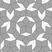 If made with rhombs with 3' sides, this should work out to be right at 25' square.

Image created from PDF files generated by Alan Schoen. Used with permission.

Visit domesticat.net/quilts/penrose to learn about the Penrose Quilt Challenge and how to participate.