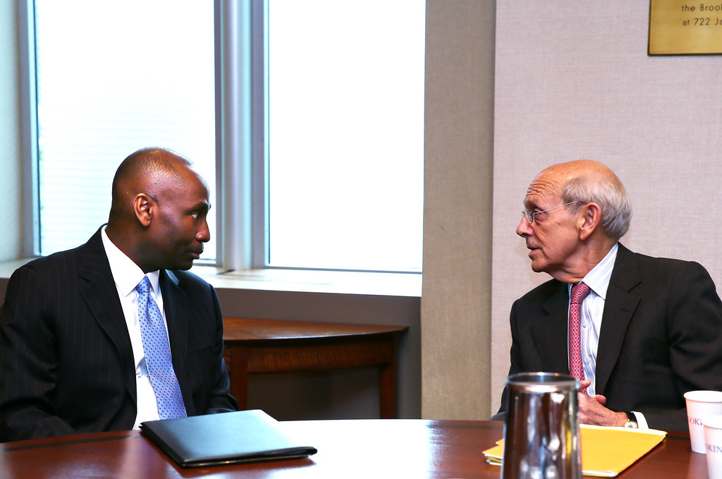 Justice Stephen Breyer and Abiodun Williams in discussion … | Flickr