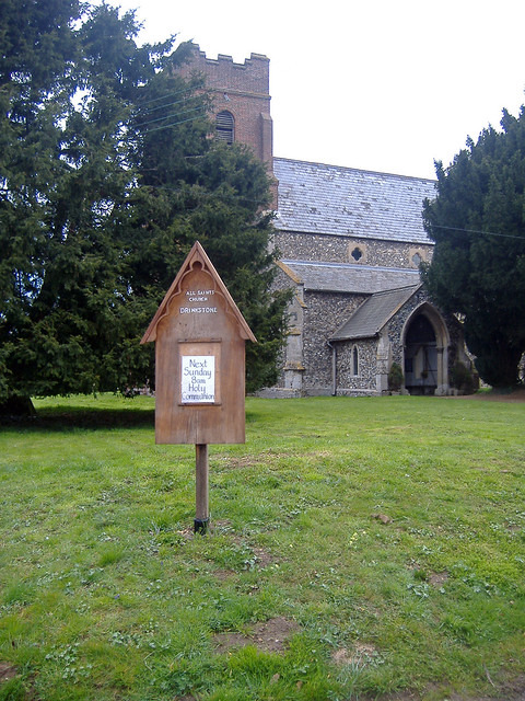 All Saints Church at Drinkstone Suffolk