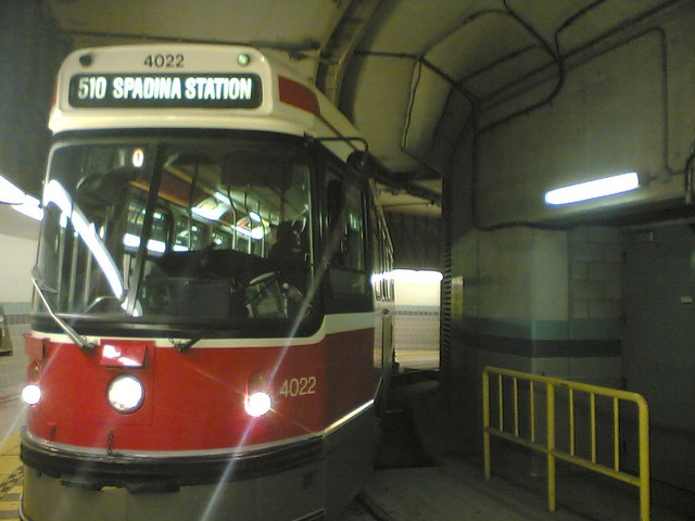 510 Streetcar Parked at Union Station in Toronto