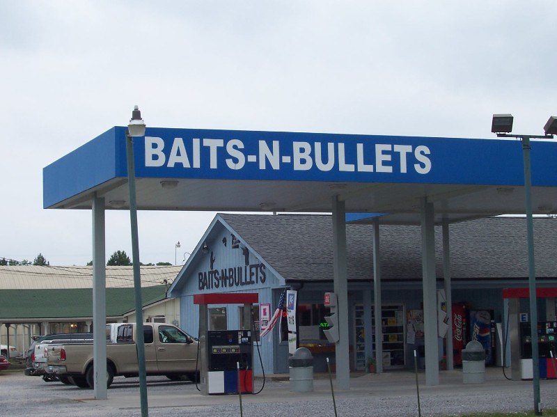 Baits and Bullets, This was a roadside gas, bait and bullet…