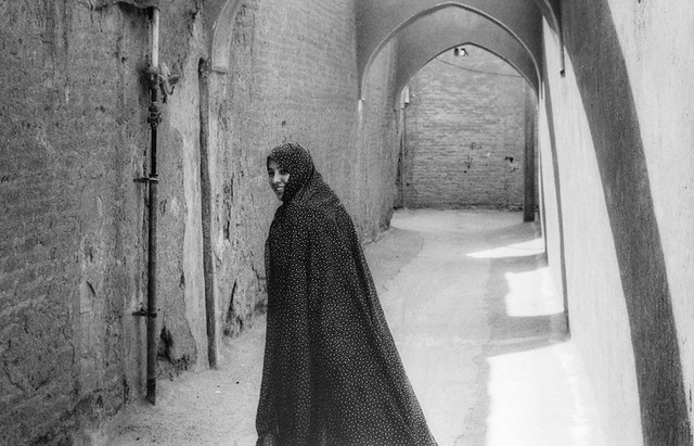 A woman in Bam (Iran)