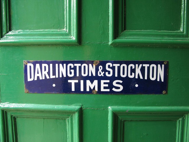 Darlington & Stockton Times Sign