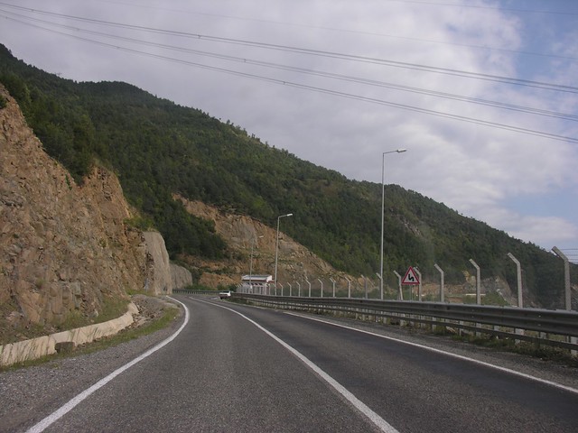 Artvin road in the mountains