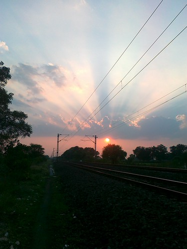 Sun from the Track | by mukesh patil