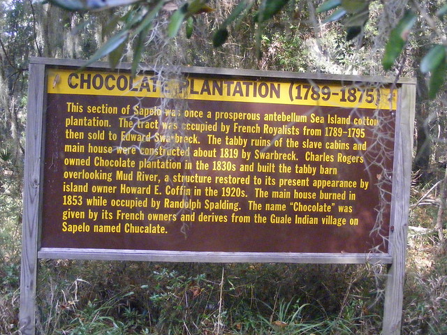 Sign on Sapelo Island