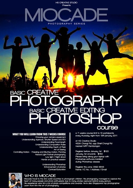 Mio Cade Photography - Basic Photography & Photoshop Editing (7 sessions)