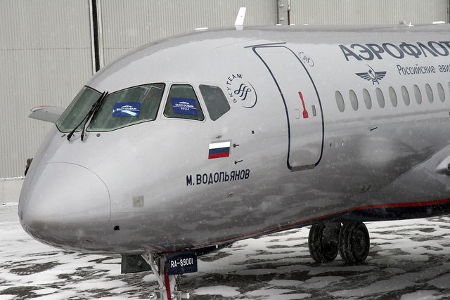 SSJ100 in Aeroflot Livery