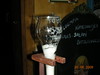 Gent, bar Dulle Griet, baňka na pivo kwak je vypitá, foto: Petr Nejedlý