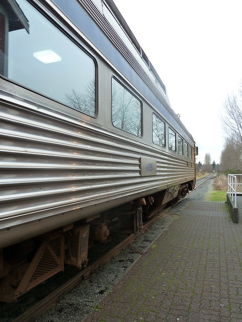 VIA Rail train in Courtenay