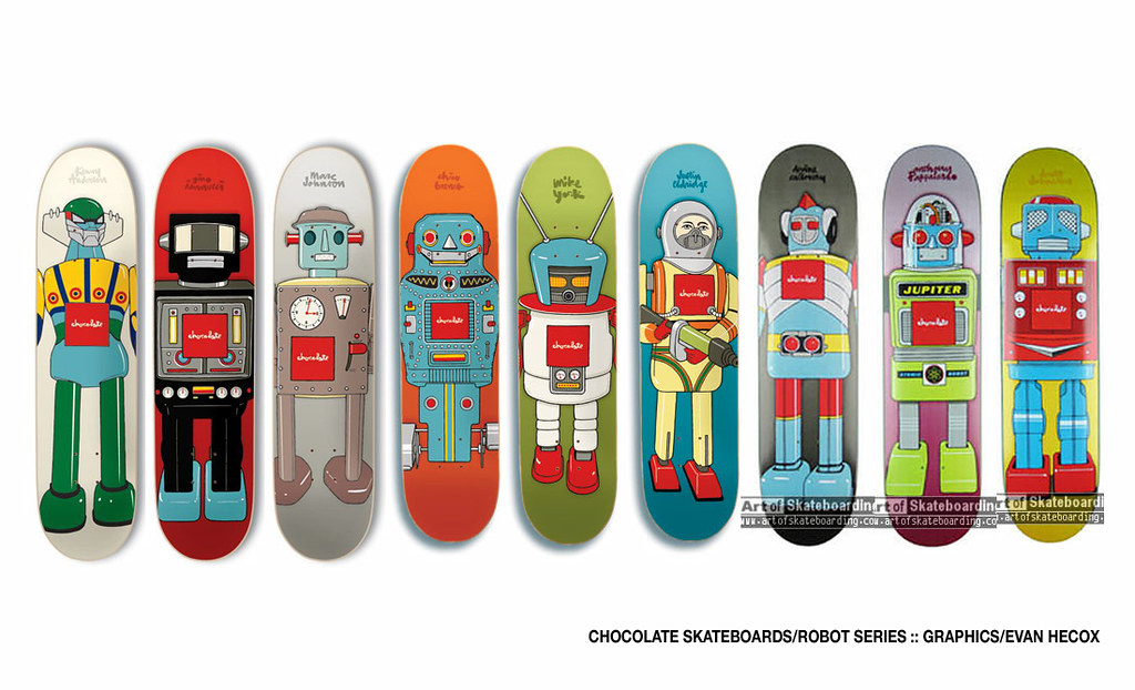 Evan Hecox Chocolate Skateboards Robot | Evan Hecox is a Col… | Flickr