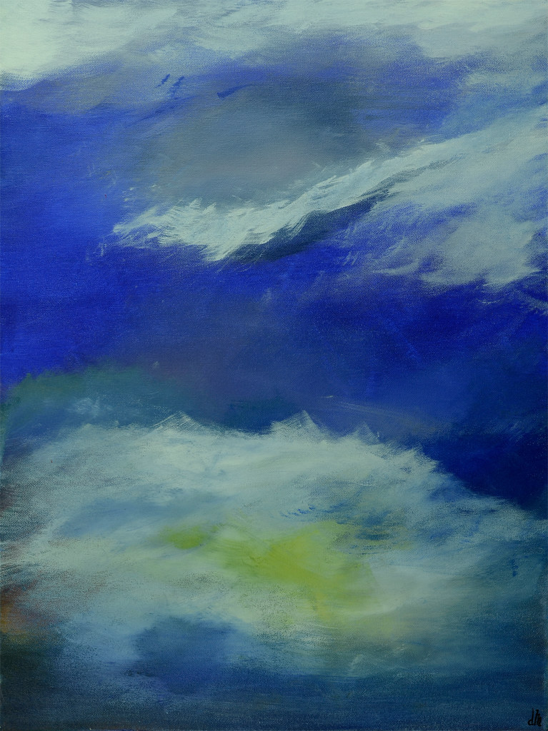 cloud 9 blue abstract painting | Cloud Nine is a blue abstra… | Flickr