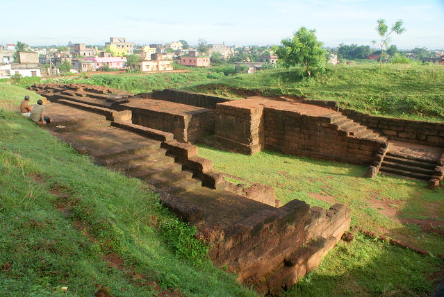 Excavated ruins from the Mauryan period at Sisupalgarh
