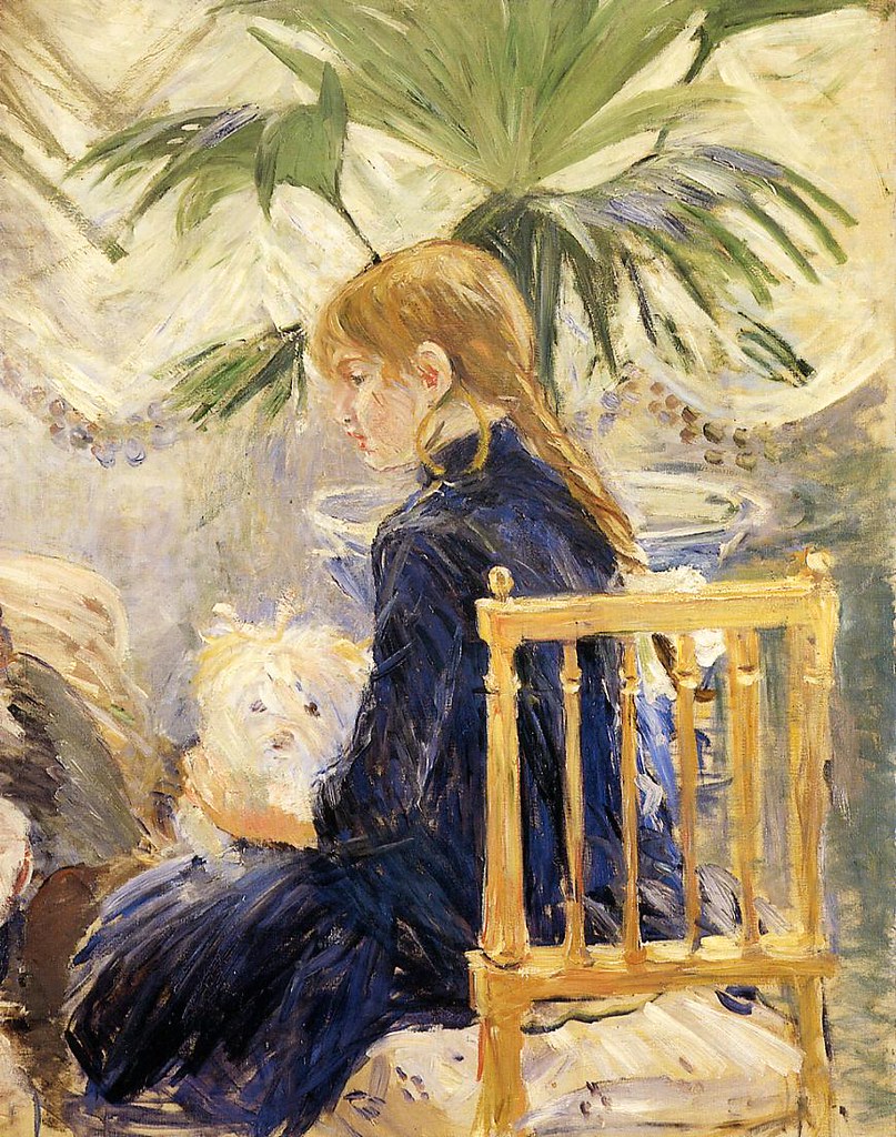 Morisot, Berthe  - Girl with dog  - 1886