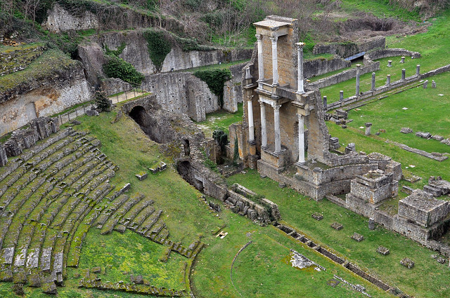 Roman Theatre Ruins at Volterra, Italy