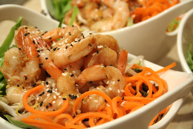 Asian Style Warm Shrimp Salad