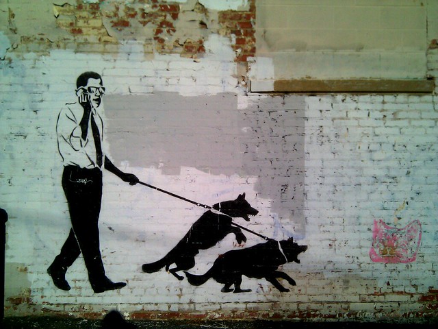 Obama Dog Walk