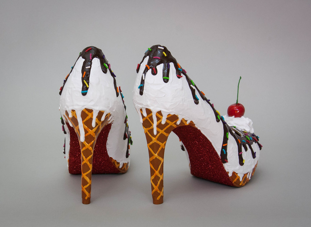 Ice Cream Shoes | For sale on Etsy at WildArtYouWear | Miss Fortunate ...