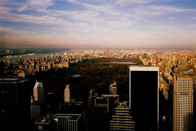 View of Central Park from the Rockefeller