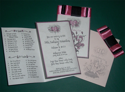 Christine-Lee-Debut-Invite | by Turkeycheezers