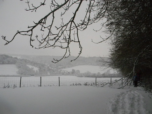 Snowy scene Princes Risborough to Great Missenden