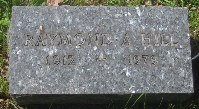 HILL, Raymond:  Gravestone