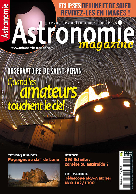 En couverture d'Astronomie Magazine