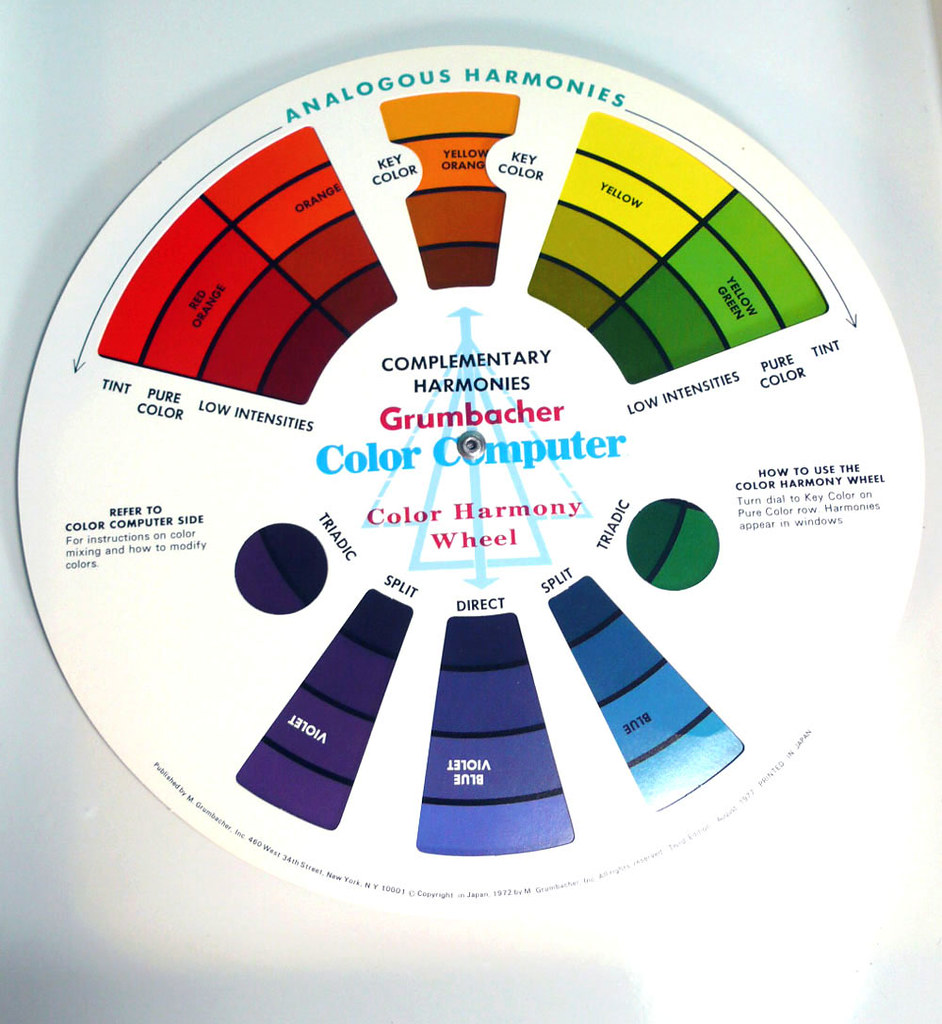 Favorite Color Retro Rainbow Spinner Vintage Grumbacher P