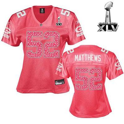 clay matthews jersey womens pink