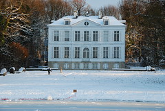 Le château Malou en hiver (Vallée de la Woluwe à Bruxelles)