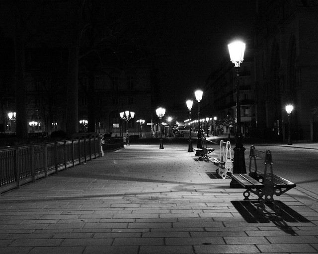 Paris Bridge, Night