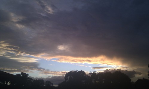 sunset red sky clouds goulburn mulwaree tallong