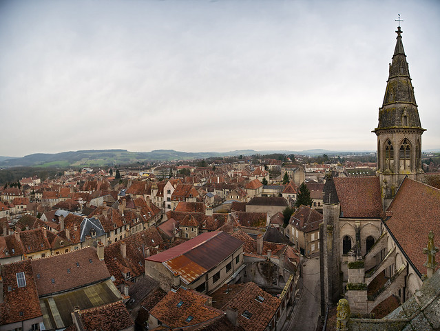 Rare view from the tower - Notre Dame, Semur-en-Auxois, Burgundy