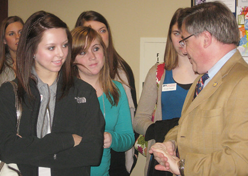 Youth Leadership Rutherford participants visit MTSU March 9 -- 2057