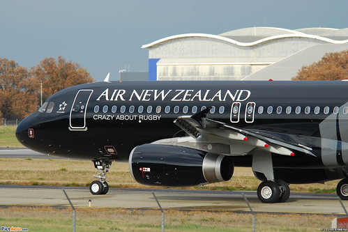 Airbus A320-200 Air New Zealand (ANZ) "All blacks - Crazy abour rugby" F-WWDF - MSN 4553  - Will be ZK-OAB | by Luccio.errera