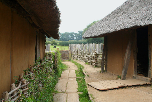 in the reconstructed Viking settlement Haithabu