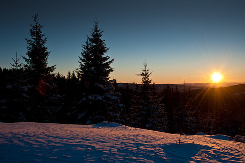 07.03 AM by Tore Thiis Fjeld, Early February morning, cross country skiing, clear weather and -26°C .winter cold nature norway for