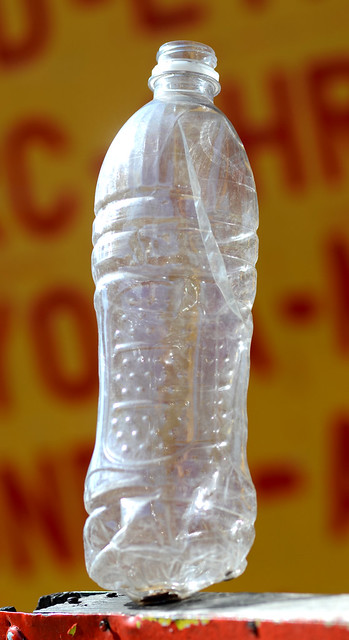 Plastic bottle  in Lower Manhattan