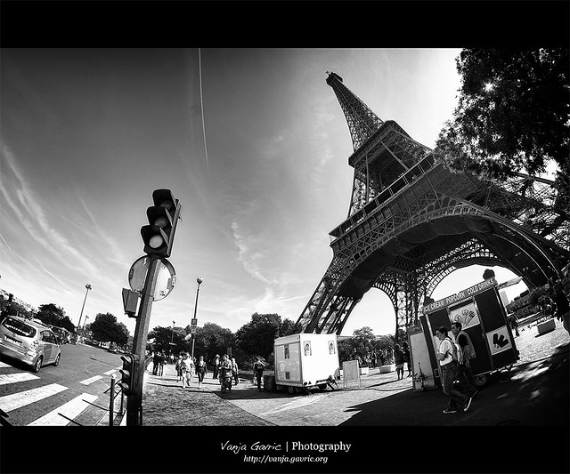 The Eiffel Tower in B/W
