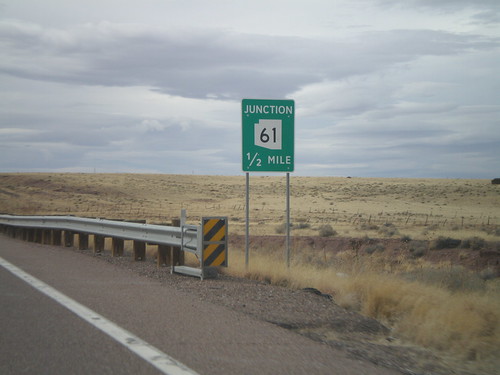 ushighway arizona intersection apachecounty arizonastatehighway junction sign az61 biggreensign us180