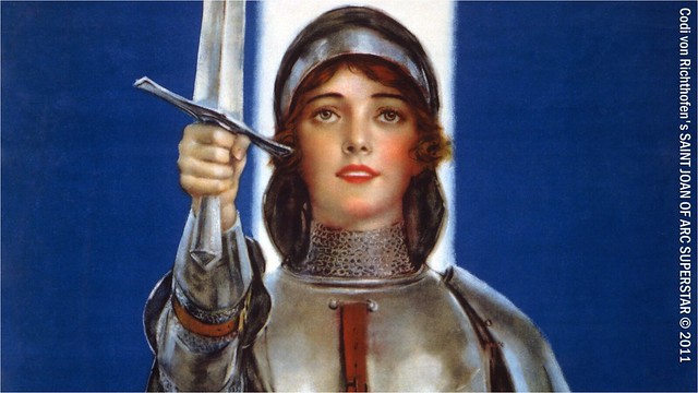Mon Cœur: Detail from World War 1 Poster, ''Joan of Arc Saved France'' - William Haskell Coffin, 1918